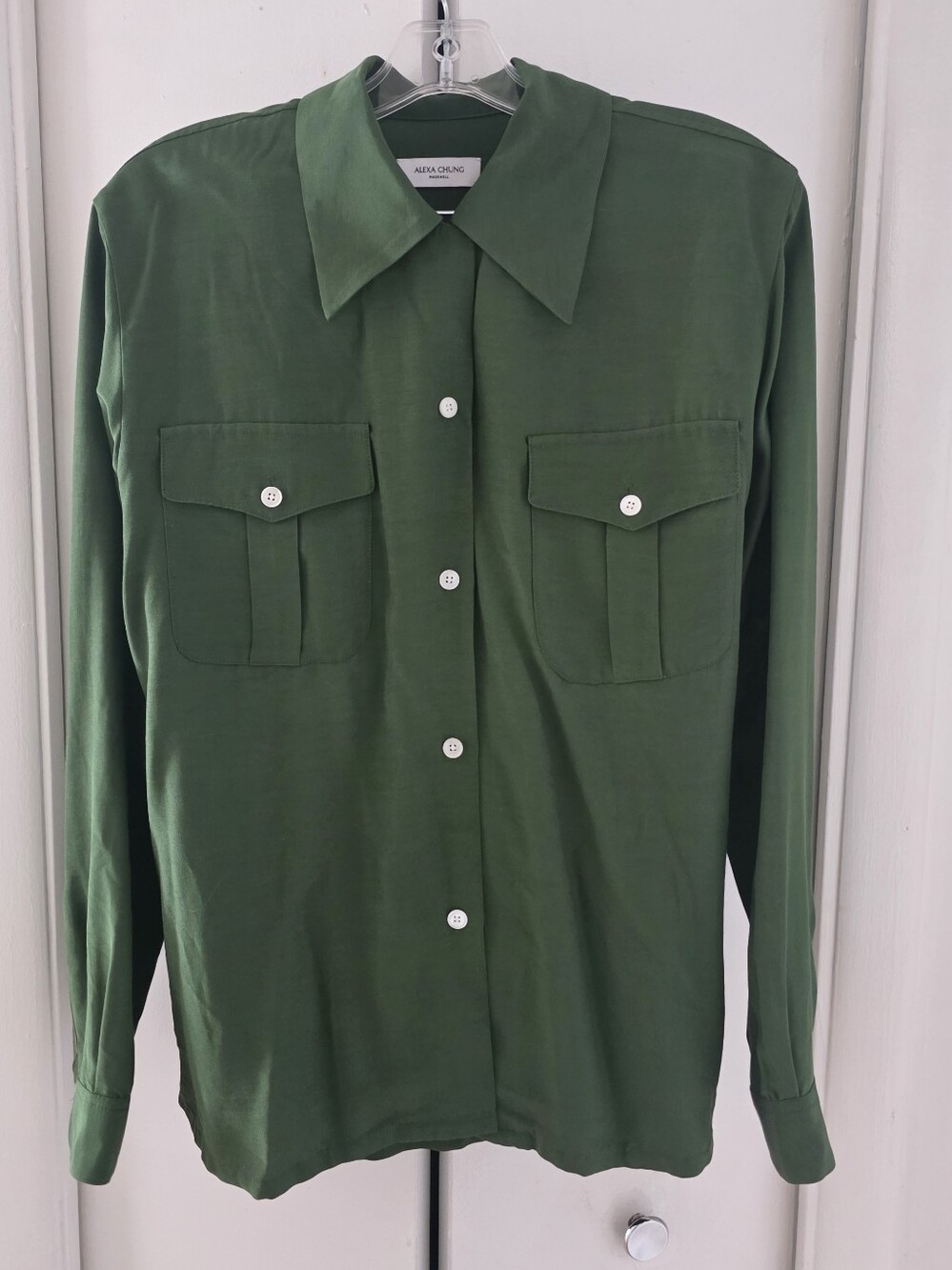 Alexa Chung x Madewell Olive Green Button-Down Shirt